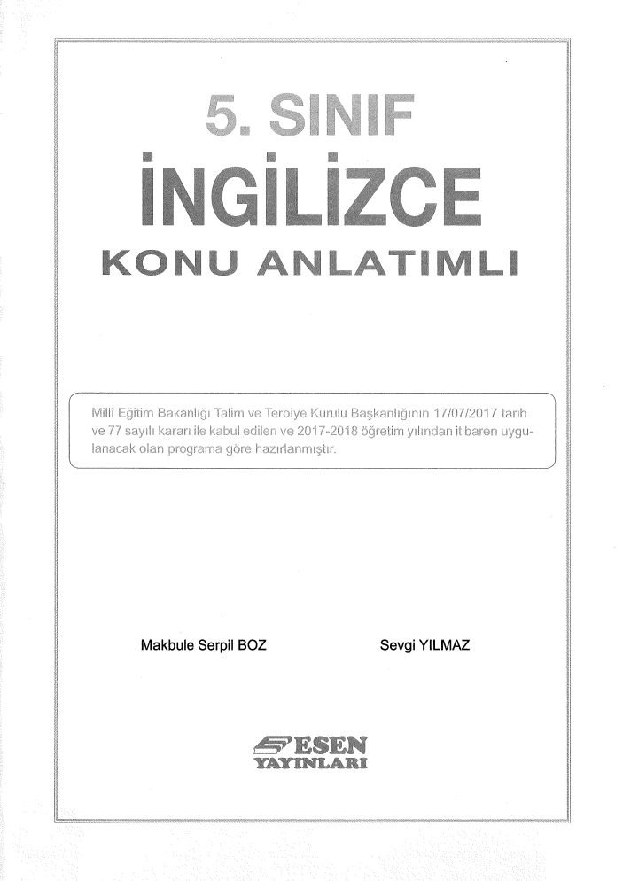 İNGİLİZCE KONU ANLATIMLI