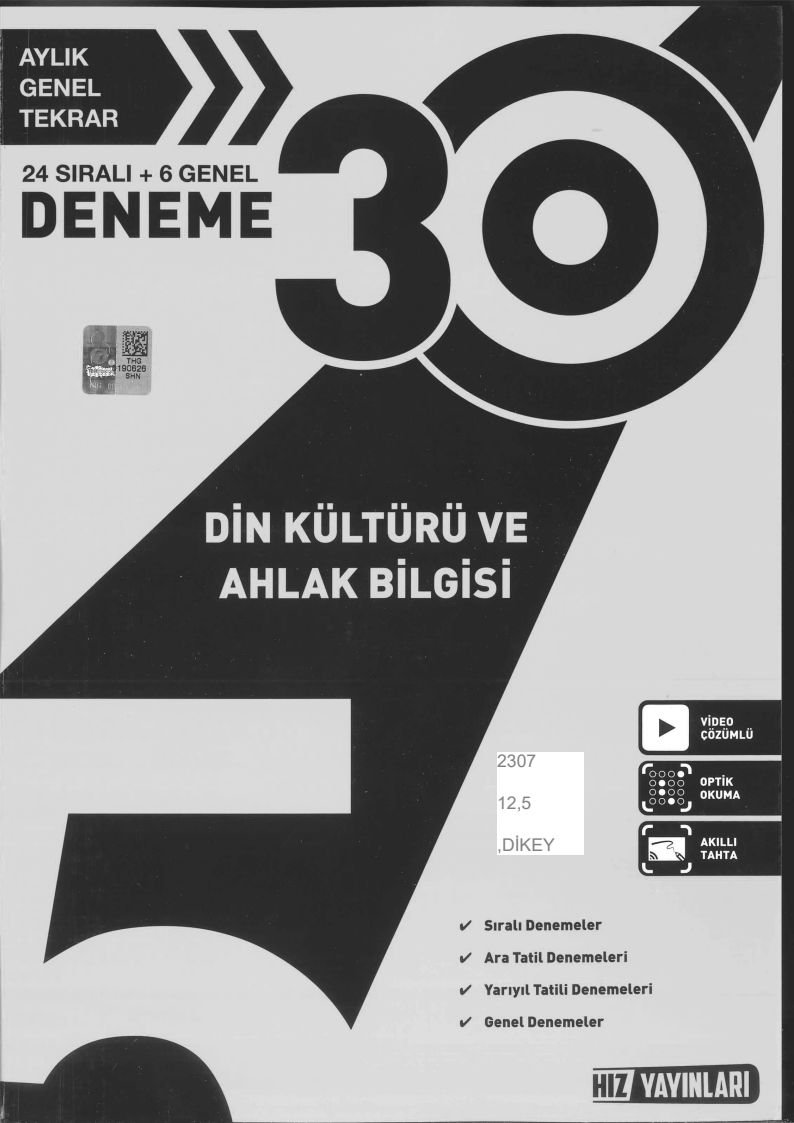 30 DENEME DİN KÜLTÜRÜ VE AHLAK BİLGİSİ