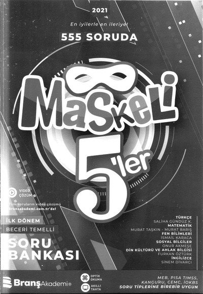 555 SORUDA MASKELİ 5'LER Fotokopi.SHOP - Öğrencilerin Marketi!