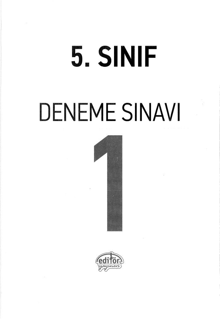 DENEME SINAVI 1