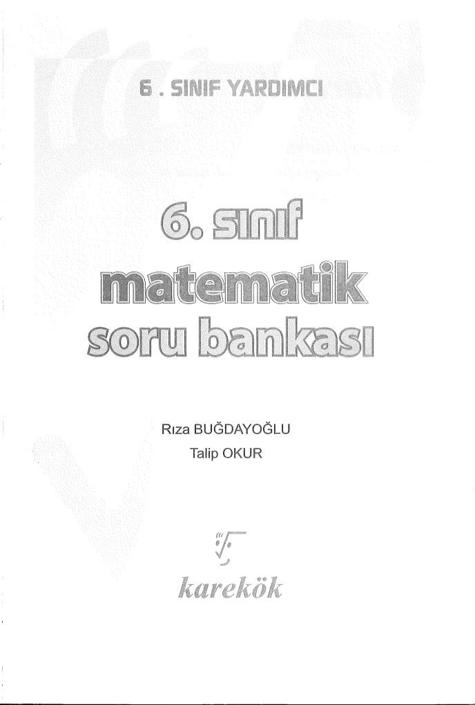 MATEMATİK SORU BANKASI