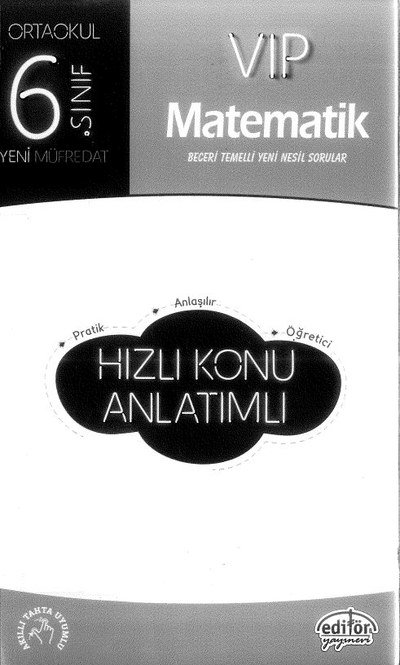 VIP MATEMATİK HIZLI KONU ANLATIMLI Fotokopi.SHOP - Öğrencilerin Marketi!