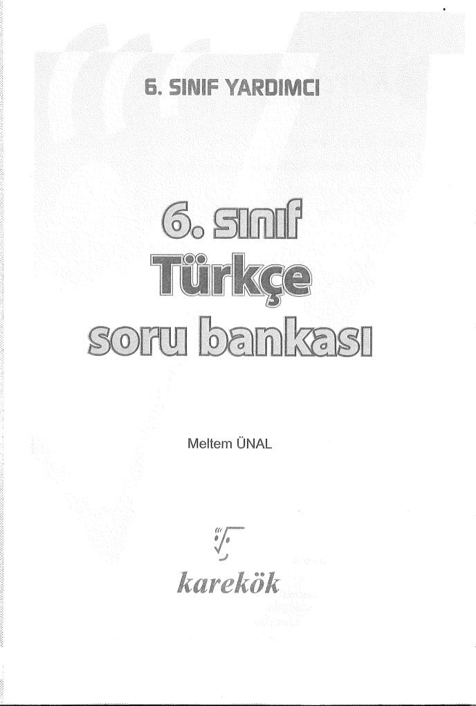 TÜRKÇE SORU BANKASI