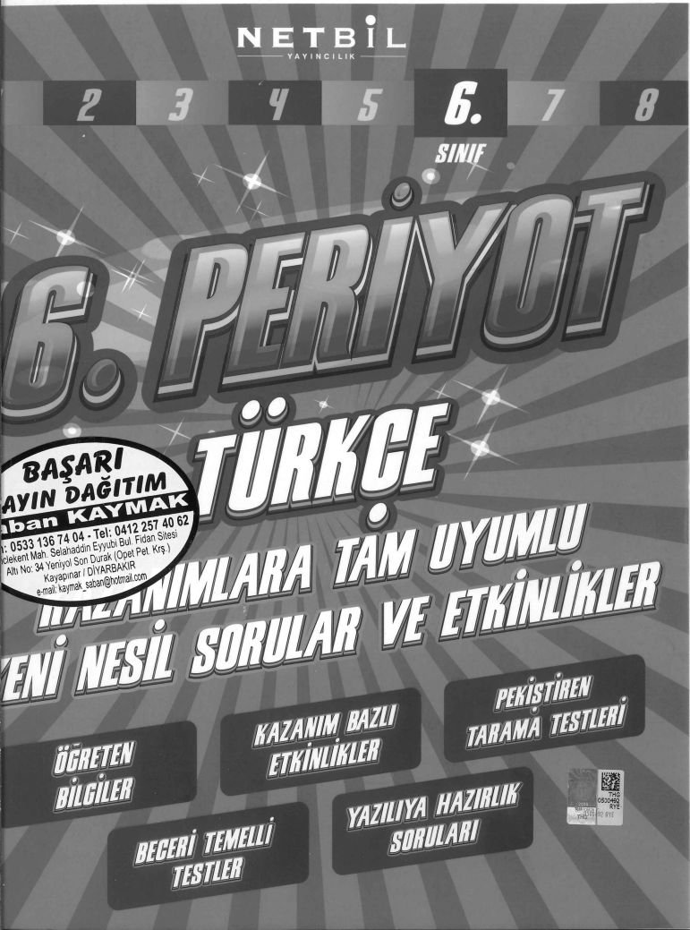6. PERİYOT TÜRKÇE YENİ NESİL SORULAR VE ETKİNLİKLER