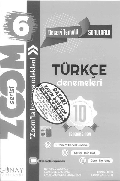 TÜRKÇE 10 DENEME SINAVI Fotokopi.SHOP - Öğrencilerin Marketi!