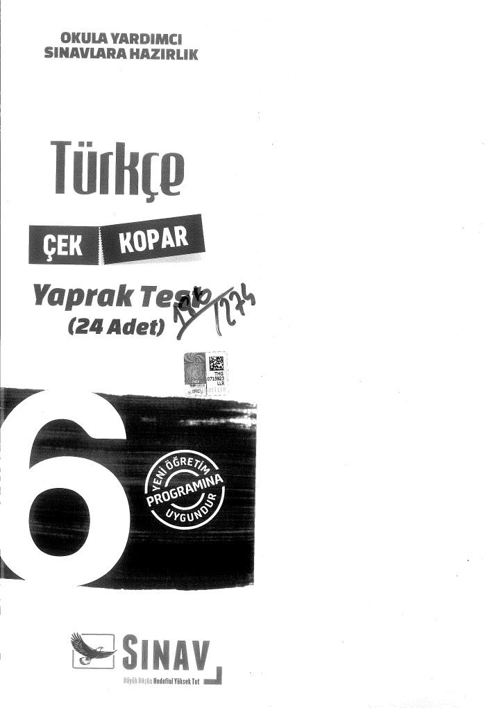 TÜRKÇE YAPRAK TEST 24 ADET