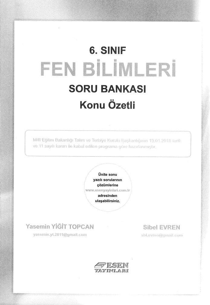 FEN BİLİMLERİ SORU BANKASI KONU ÖZETLİ
