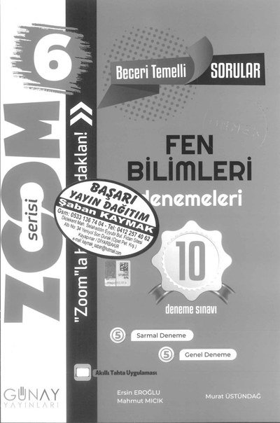 FEN BİLİMLERİ DENEME 10 DENEME SINAVI Fotokopi.SHOP - Öğrencilerin Marketi!