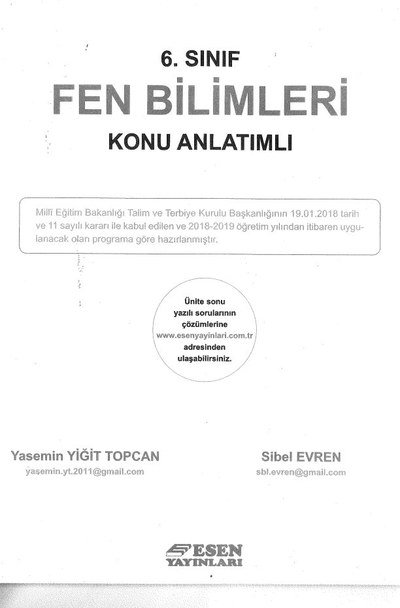 FEN BİLİMLERİ KONU ANLATIMLI