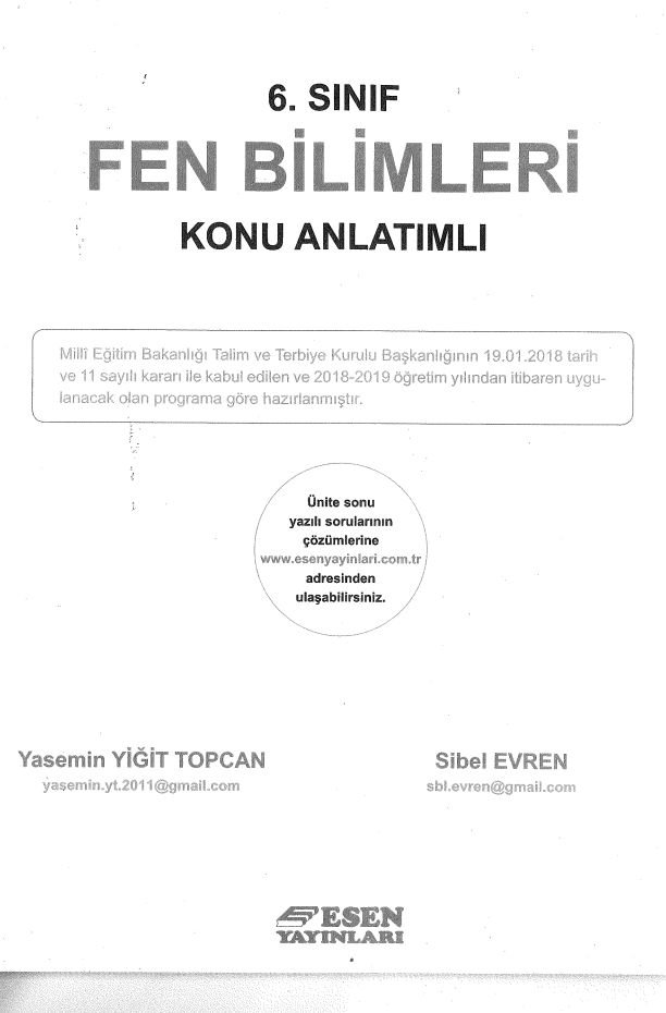 FEN BİLİMLERİ KONU ANLATIMLI