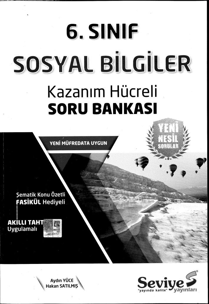 SOSYAL BİLGİLER KAZANIM HÜCRELİ SORU BANKASI