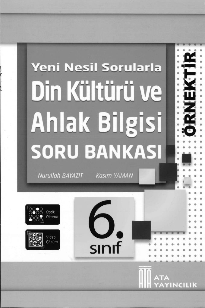 DİN KÜLTÜRÜ VE AHLAK BİLGİSİ SORU BANKASI
