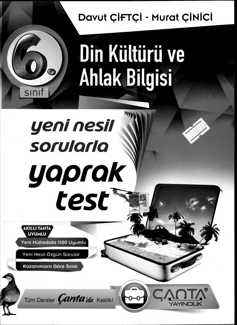 DİN KÜLTÜRÜ VE AHLAKA BİLGİSİ YAPRAK TEST
