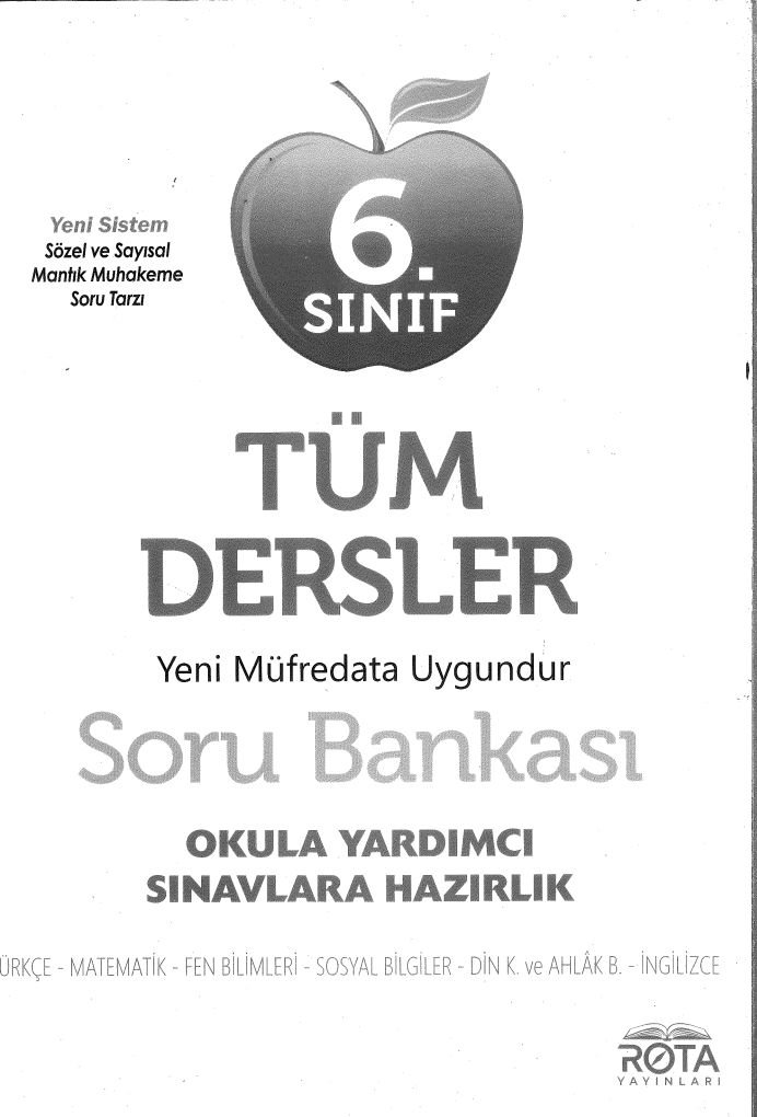 TÜM DERSLER SORU BANKASI