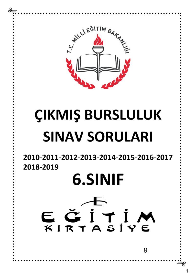 ÇIKMIŞ BURSLULUK SINAV SORULARI