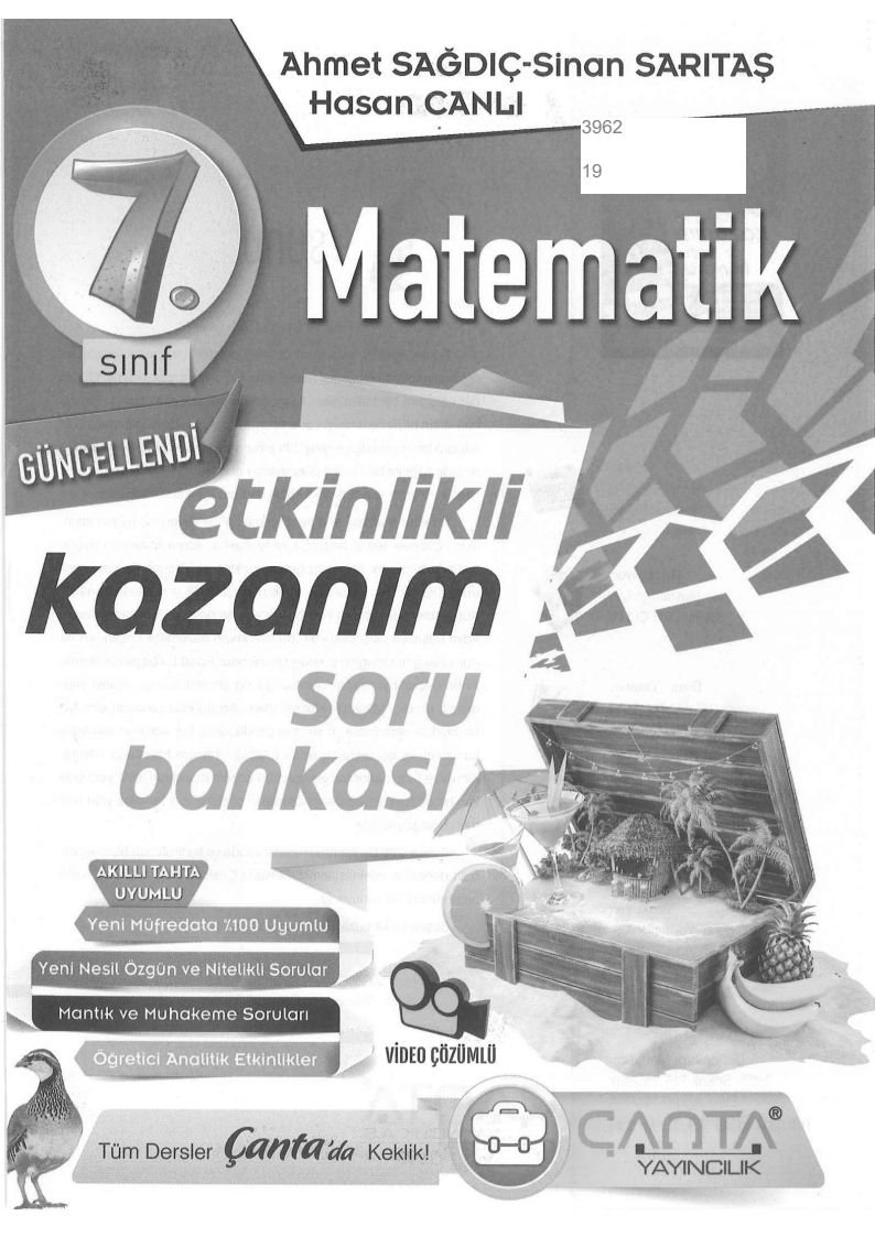 MATEMATİK ETKİNLİKLİ KAZANIM SORU BANKASI