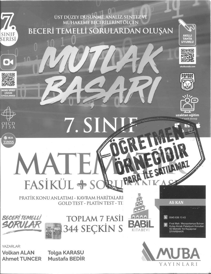 MUTLAK BAŞARI MATEMATİK SORU BANKASI