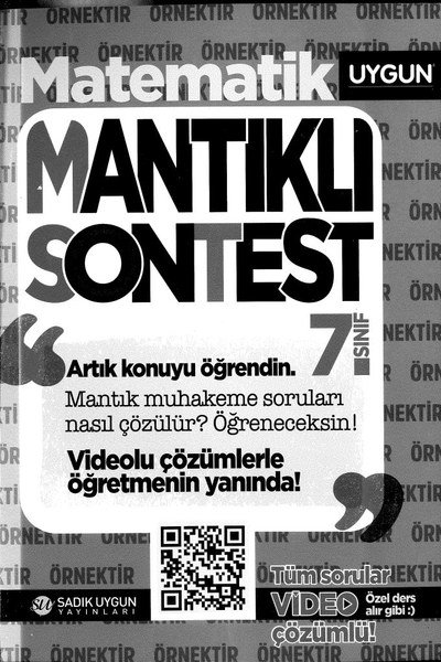 MATEMATİK MANTIKLI SONTEST Fotokopi.SHOP - Öğrencilerin Marketi!