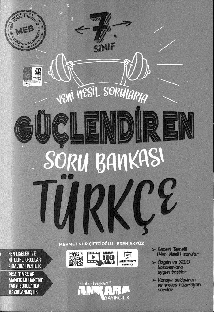 GÜÇLENDİREN SORU BANKASI TÜRKÇE