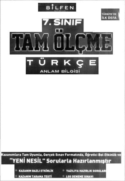TAM ÖLÇME TÜRKÇE ANLAM BİLGİSİ Fotokopi.SHOP - Öğrencilerin Marketi!
