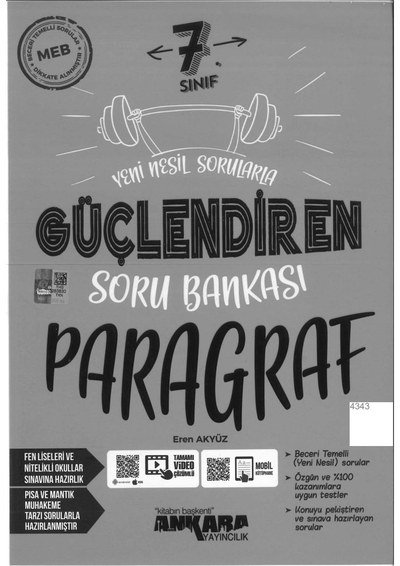 GÜÇLENDİREN SORU BANKASI PARAGRAF