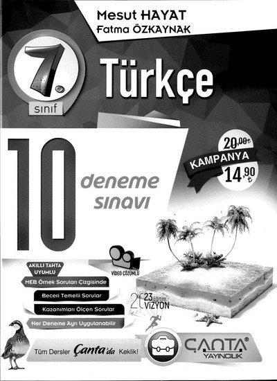 TÜRKÇE 10 DENEME Fotokopi.SHOP - Öğrencilerin Marketi!