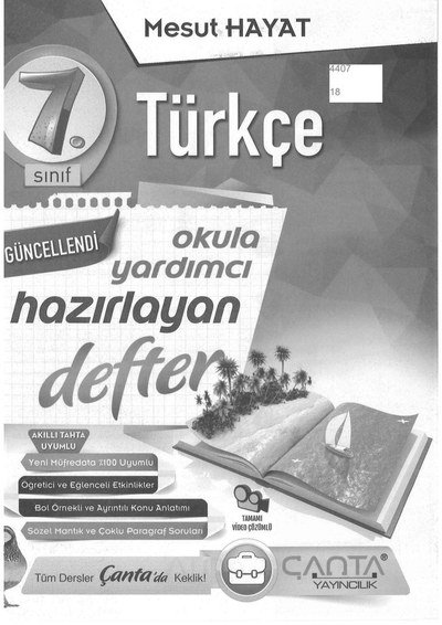 TÜRKÇE OKULA YARDIMCI HAZIRLAYAN DEFTER Fotokopi.SHOP - Öğrencilerin Marketi!