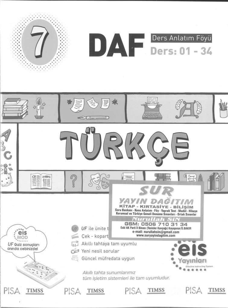 TÜRKÇE DERS ANLATIM FÖYÜ