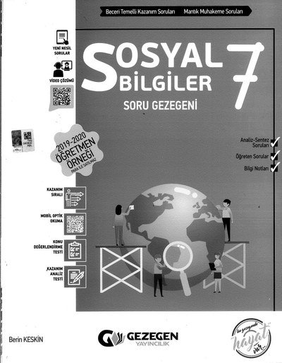 SOSYAL BİLGİLER SORU GEZEGENİ Fotokopi.SHOP - Öğrencilerin Marketi!