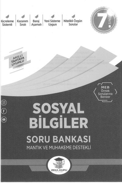 SOSYAL BİLGİLER SORU BANKASI MANTIK VE MUHAKEME DESTEKLİ Fotokopi.SHOP - Öğrencilerin Marketi!