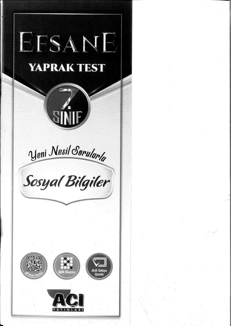 EFSANE SOSYAL BİLGİLER YAPRAK TEST