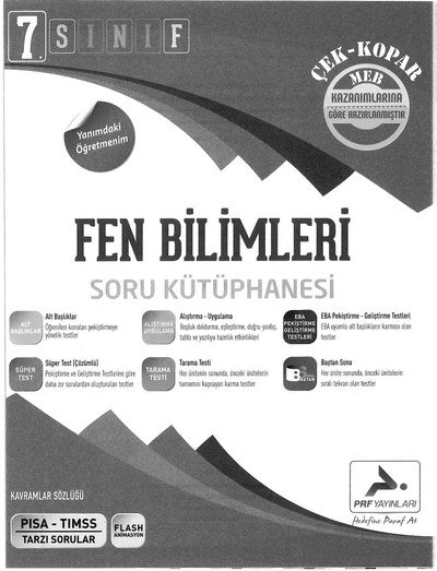 FEN BİLİMLERİ SORU KÜTÜPHANESİ Fotokopi.SHOP - Öğrencilerin Marketi!