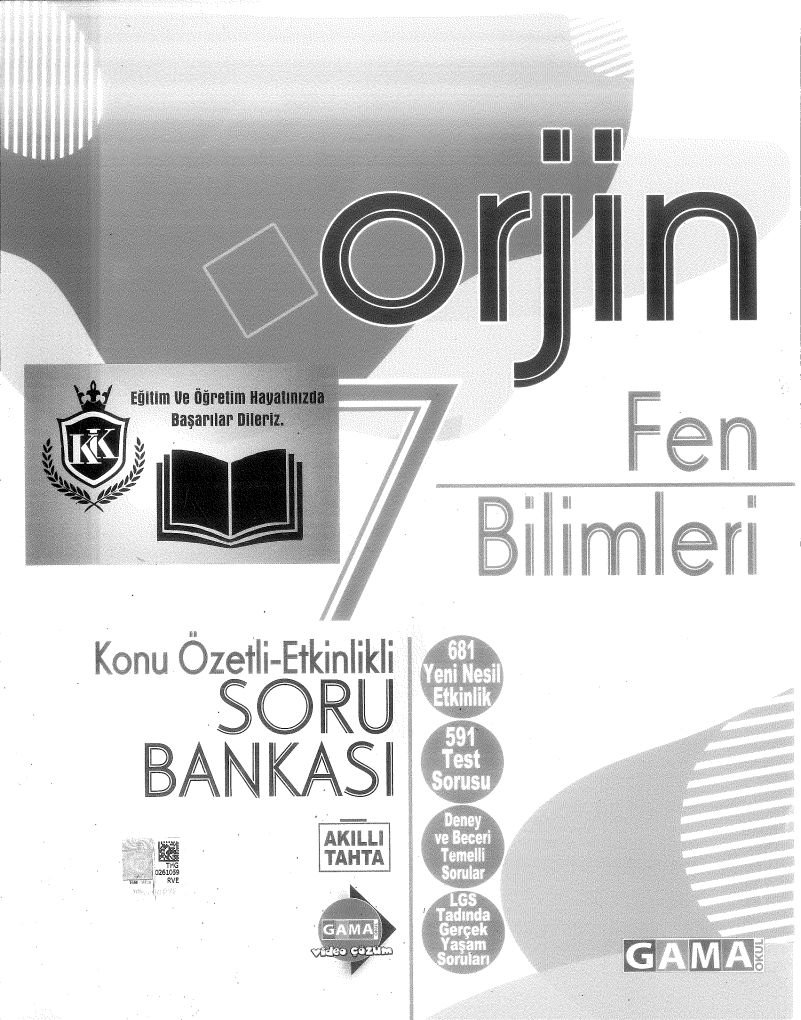 ORJİN FEN BİLİMLERİ SORU BANKASI