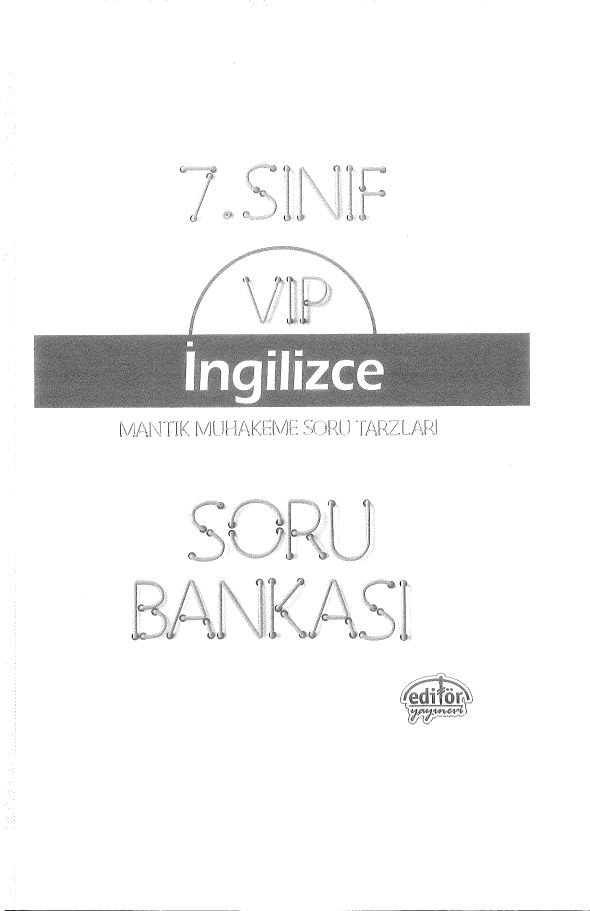 VIP İNGİLİZCE SORU BANKASI