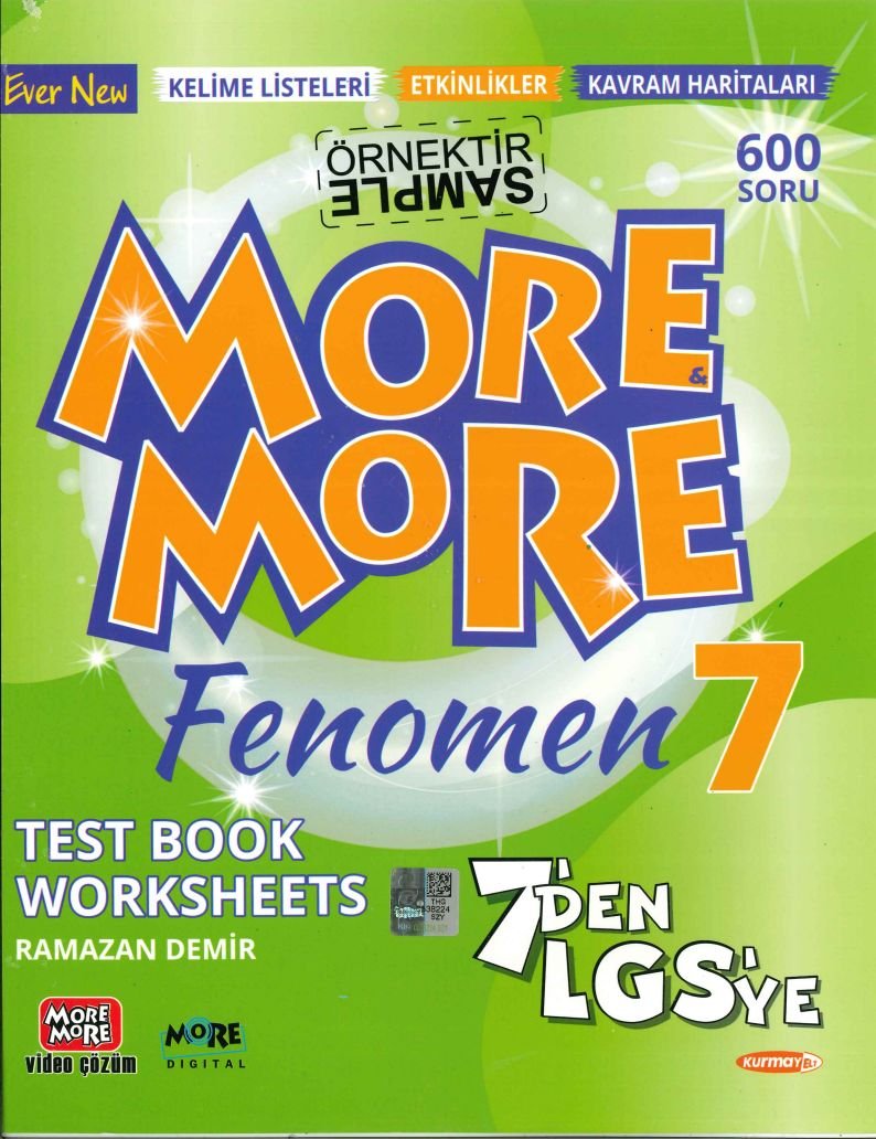 MORE MORE FENOMEN TEST BOOK WORKSHEETS