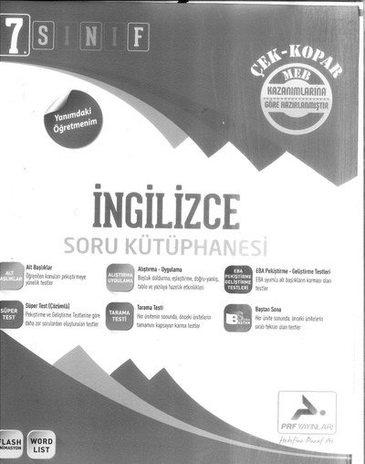 İNGİLİCZE SORU KÜTÜPHANESİ