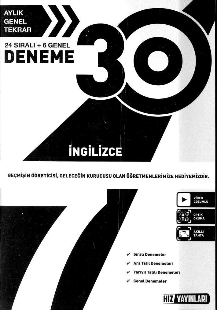 30 DENEME İNGİLİZCE