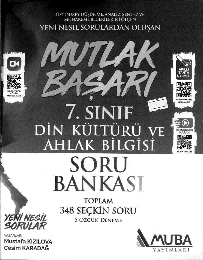 MUTLAK BAŞARI DİN KÜLTÜRÜ VE AHLAK BİLGİSİ SORU BANKASI