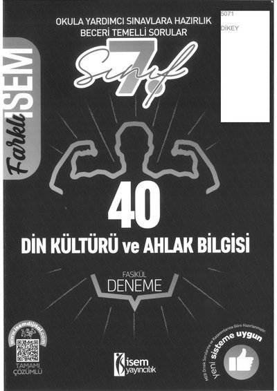 DİN KÜLTÜRÜ VE AHLAK BİLGİSİ FASİKÜL DENEME Fotokopi.SHOP - Öğrencilerin Marketi!