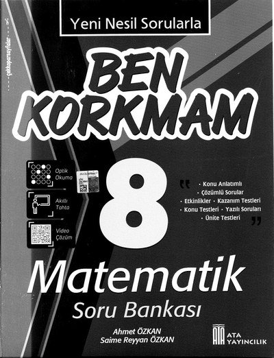 BEN KORKMAM MATEMATİK SORU BANKASI Fotokopi.SHOP - Öğrencilerin Marketi!