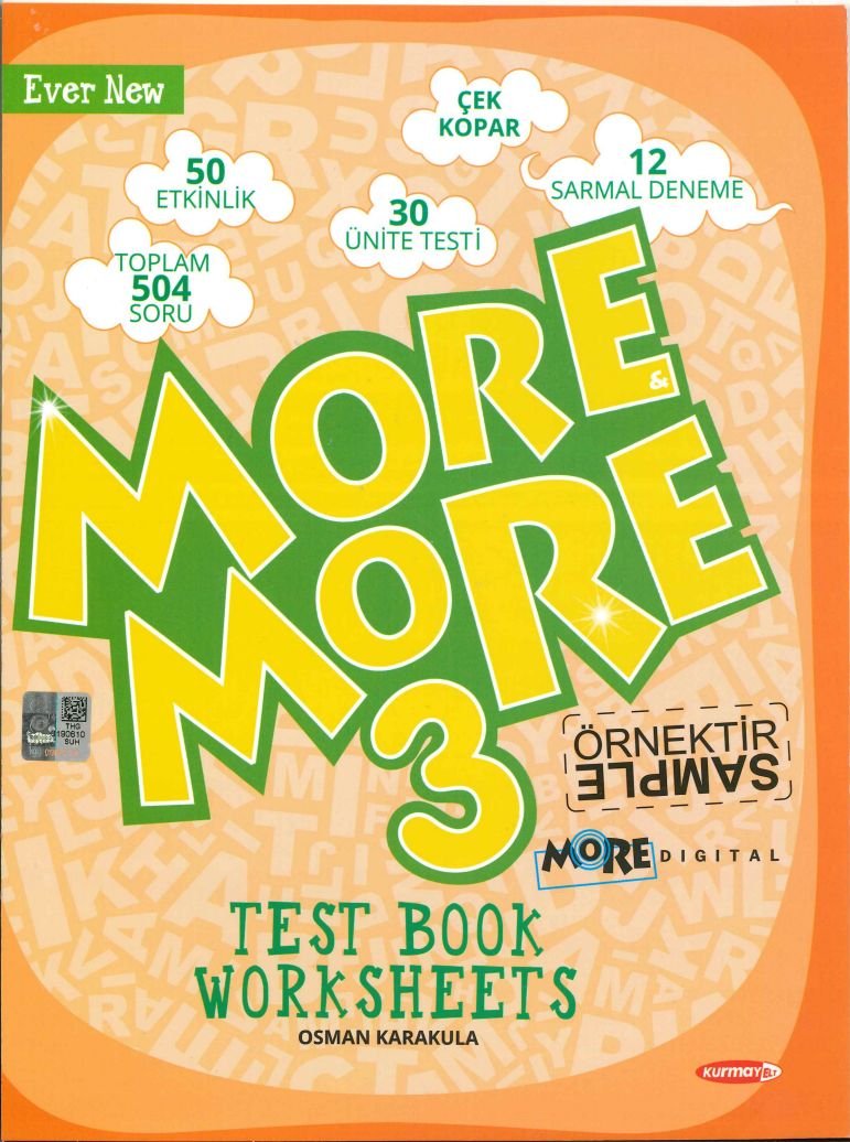 MORE MORE TEST BOOK WORKSHEETS