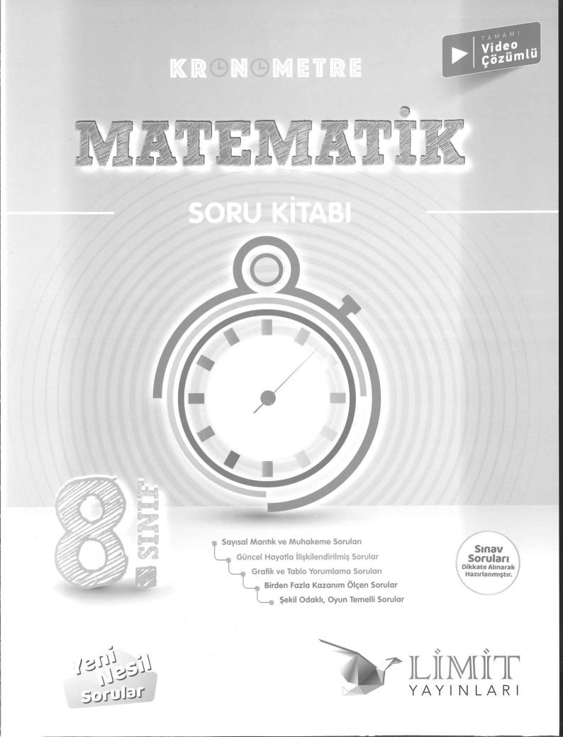 KRONOMETRE MATEMATİK SORU KİTABI