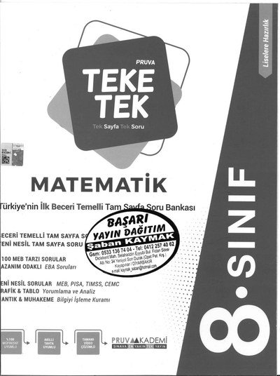 TEKE TEK PRUVA MATEMAİK