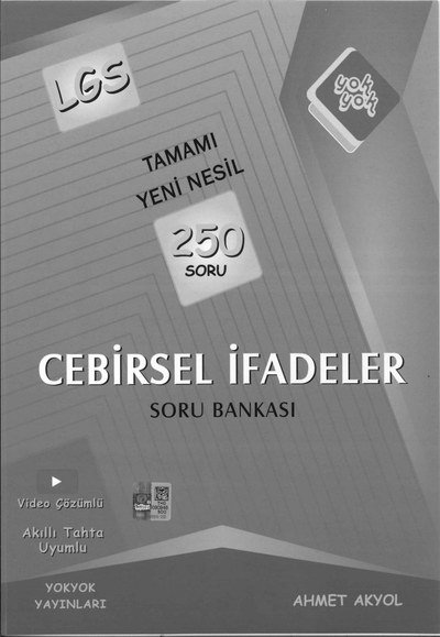 TAMAMI YENİ NESİL 250 SORU CEBİRSEL İFADELER SORU BANKASI Fotokopi.SHOP - Öğrencilerin Marketi!
