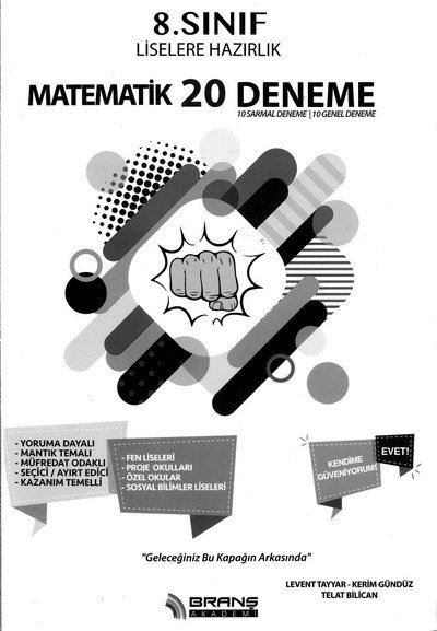 MATEMATİK 20 DENEME Fotokopi.SHOP - Öğrencilerin Marketi!