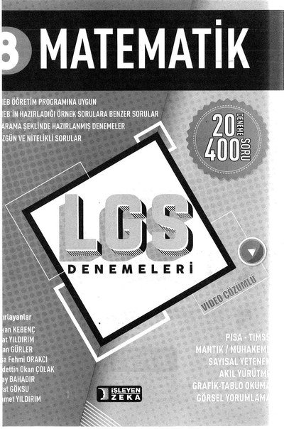 MATEMATİK LGS DENEMELERİ 20 DENEME Fotokopi.SHOP - Öğrencilerin Marketi!