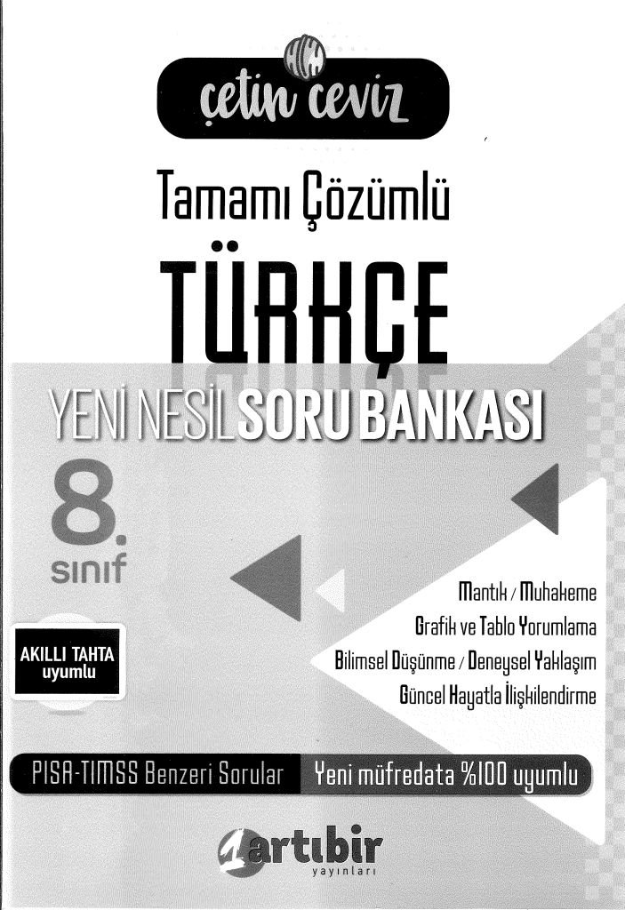 TAMAMI ÇÖZÜMLÜ TÜRKÇE YENİ NESİL SORU BANKASI