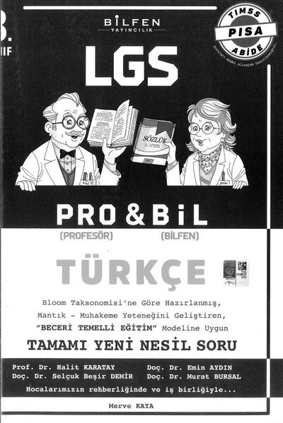 LGS PRO & BİL TÜRKÇE TAMAMI YENİ NESİL SORU Fotokopi.SHOP - Öğrencilerin Marketi!