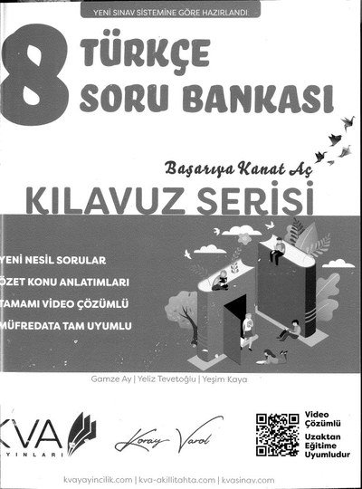 TÜRKÇE SORU BANKASI KILAVUZ SERİSİ Fotokopi.SHOP - Öğrencilerin Marketi!