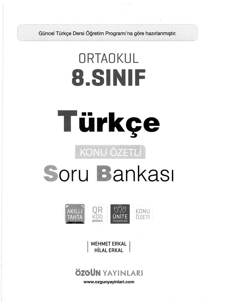 TÜRKÇE KONU ÖZETLİ SORU BANKASI